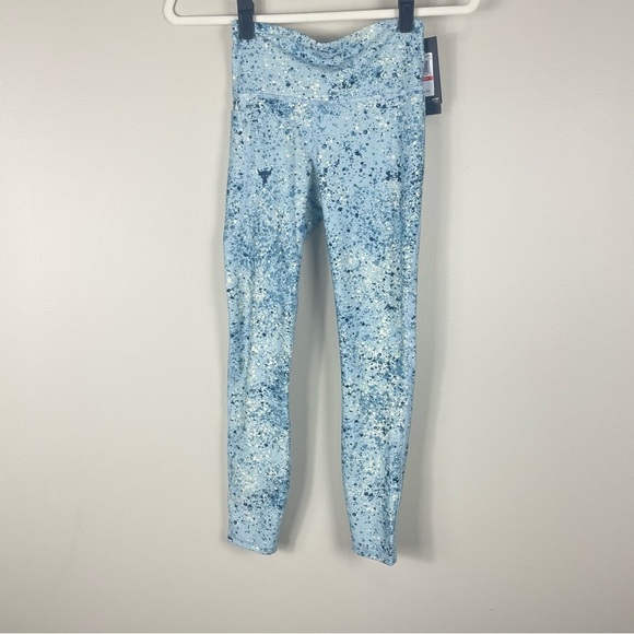 Under Armour Project Rock Heatgear Womens XS Legging Blue Athletic Compression - Picture 2 of 10